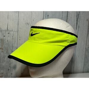 Nike Featherlight Dri-Fit Running Visor Volt Yellow Adjustable Athletic Cap